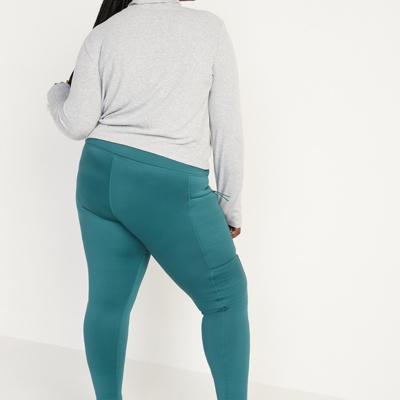 Old Navy High-Waisted UltraCoze Performance Leggings DARK TEAL 4X - Picture 3 of 7